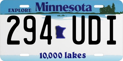 MN license plate 294UDI