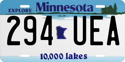 MN license plate 294UEA