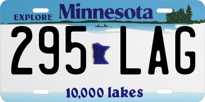 MN license plate 295LAG