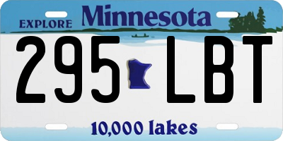 MN license plate 295LBT
