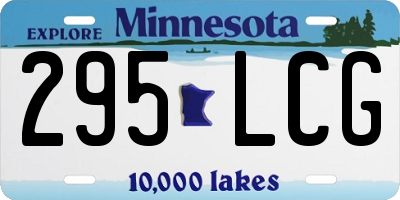 MN license plate 295LCG