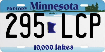 MN license plate 295LCP