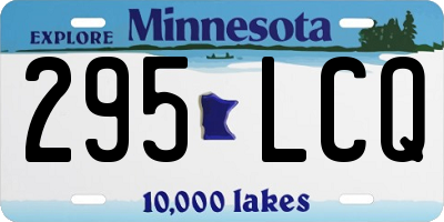 MN license plate 295LCQ