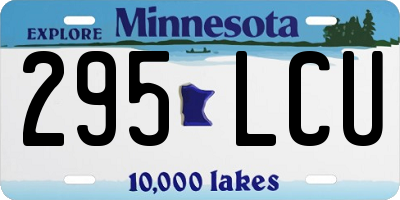 MN license plate 295LCU