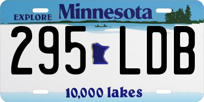 MN license plate 295LDB