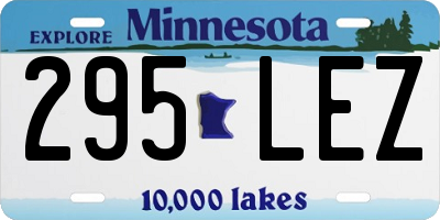 MN license plate 295LEZ