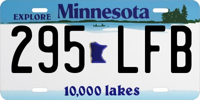 MN license plate 295LFB