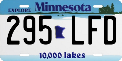 MN license plate 295LFD