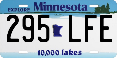 MN license plate 295LFE