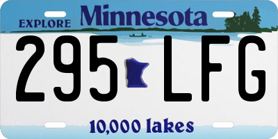 MN license plate 295LFG