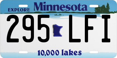 MN license plate 295LFI