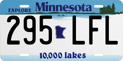 MN license plate 295LFL