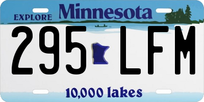 MN license plate 295LFM