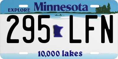 MN license plate 295LFN