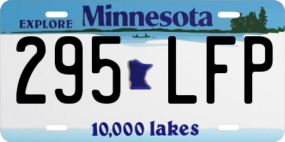 MN license plate 295LFP