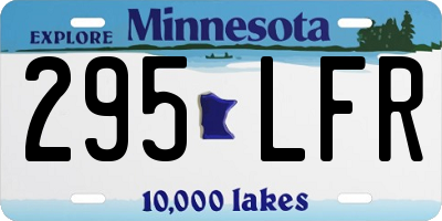MN license plate 295LFR