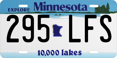 MN license plate 295LFS