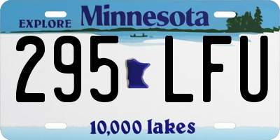 MN license plate 295LFU