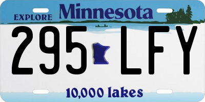 MN license plate 295LFY