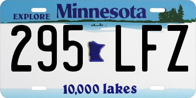 MN license plate 295LFZ