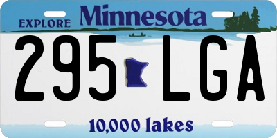 MN license plate 295LGA