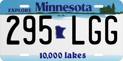 MN license plate 295LGG