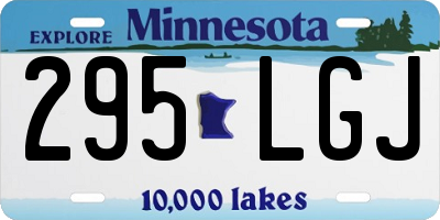 MN license plate 295LGJ