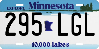 MN license plate 295LGL