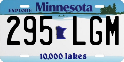 MN license plate 295LGM