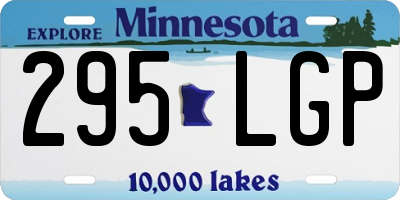 MN license plate 295LGP