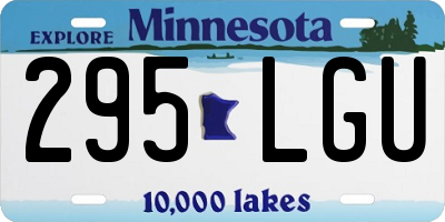 MN license plate 295LGU