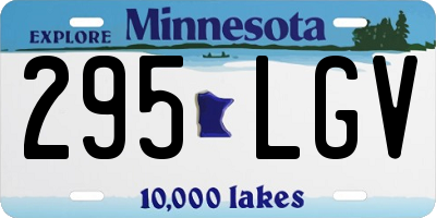 MN license plate 295LGV