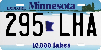 MN license plate 295LHA