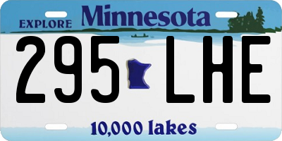 MN license plate 295LHE
