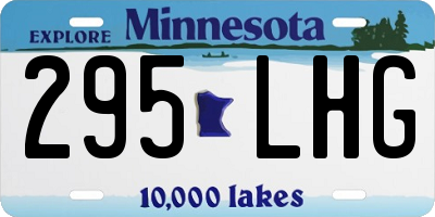 MN license plate 295LHG