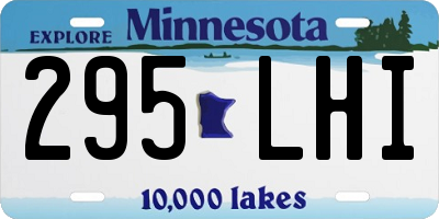 MN license plate 295LHI