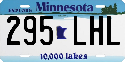 MN license plate 295LHL