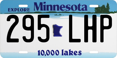 MN license plate 295LHP