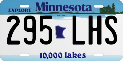MN license plate 295LHS