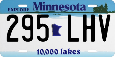 MN license plate 295LHV