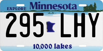 MN license plate 295LHY