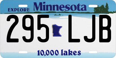 MN license plate 295LJB