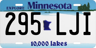 MN license plate 295LJI