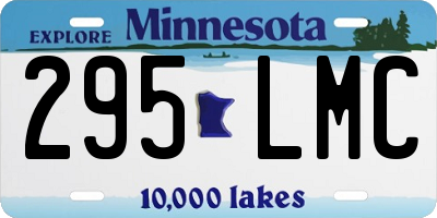 MN license plate 295LMC