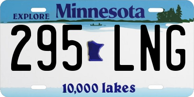 MN license plate 295LNG