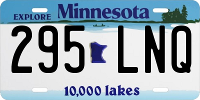 MN license plate 295LNQ