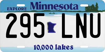 MN license plate 295LNU