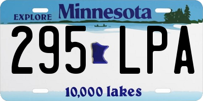MN license plate 295LPA