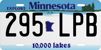 MN license plate 295LPB