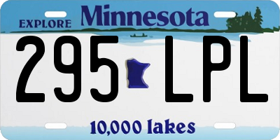 MN license plate 295LPL